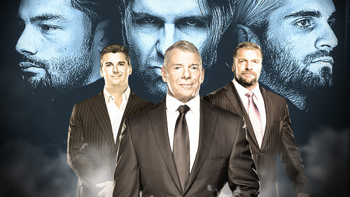  The Shield vs Shane McMahon,Vince McMahon,Triple H