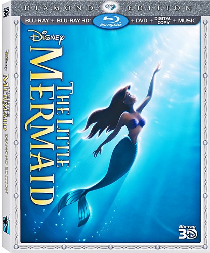 Walt Disney Blu-Ray Covers - The Little Mermaid: 3D Diamond Edition