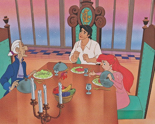  Walt Disney Bücher - Sir Grimsby, Sebastian, Prince Eric & Princess Ariel