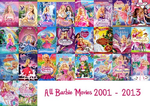 barbie movies 2001-2013