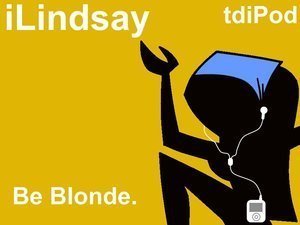  lindsay آئی پوڈ, ipod be blond