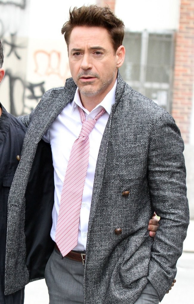  Robert Downey Jr. and a friend step out in New York City