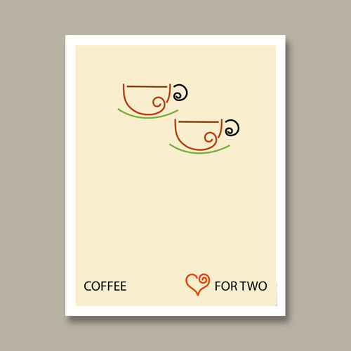  Coffee art - Coffee for two