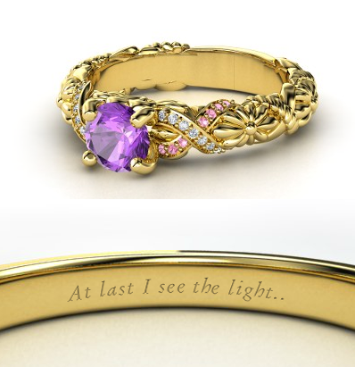  डिज़्नी Engagement Ring - Rapunzel