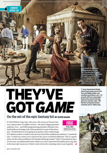  Game of Thrones - Tv guide Scan