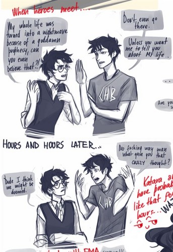  Harry Potter and Percy Jackson are best friends?!