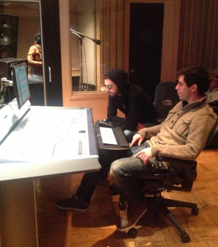  MAITE PERRONI AT QUAD RECORDINGS STUDIOS NYC (APRIL)