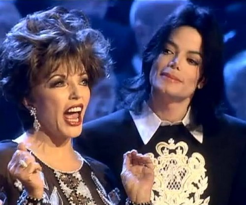  Michael And Actress, Joan Collins
