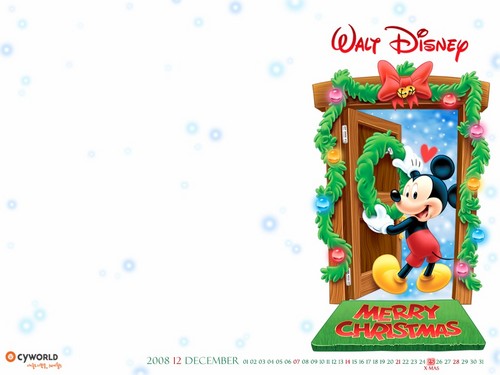  Mickey 老鼠, 鼠标 圣诞节 Card