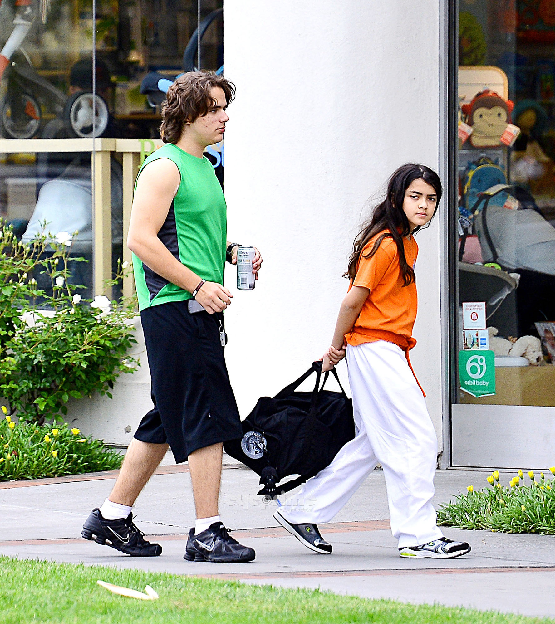 Prince Jackson and his brother Blanket Jackson at the Karate in Encino NEW May 2013 ♥♥