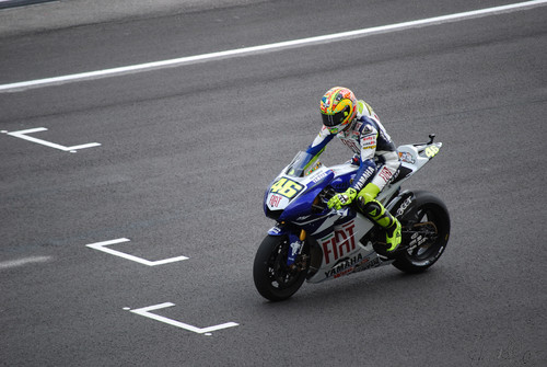  Rossi on track