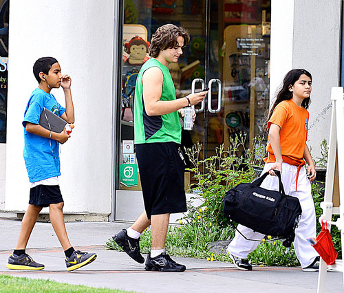  Royal Jackson with his cousins Prince Jackson and Blanket Jackson in Encino NEW May 2013 ♥♥