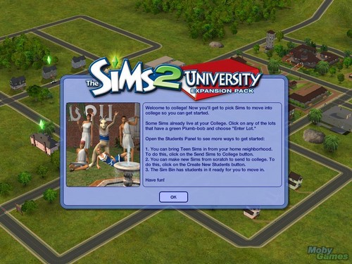  The Sims 2: trường đại học screenshot