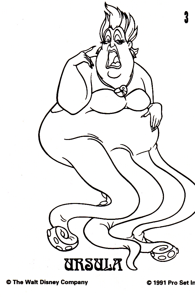 770 Collections Disney Ursula Coloring Pages  HD