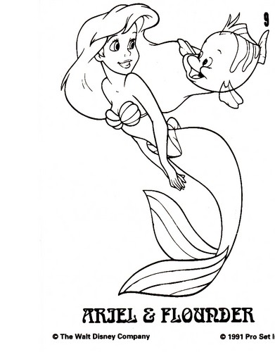  Walt डिज़्नी Cards - The Little Mermaid: Collectible Story Cards