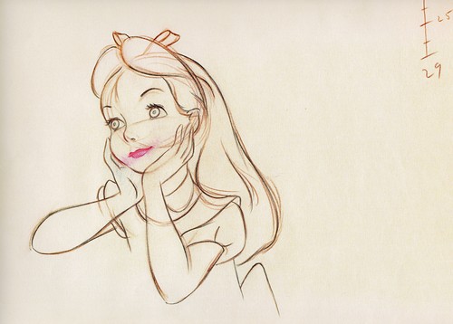  Walt ডিজনি Sketches - Alice