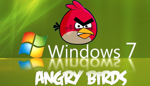  Angry Birds Desktop वॉलपेपर for Windows 7