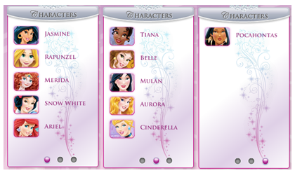  디즈니 Princesses Aus/NZ site