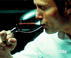  Hannibal Lecter + Glass of wine