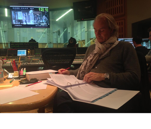  Harald Zwart TwitPic (after recording the score)