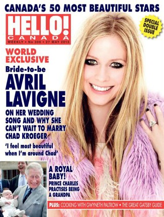  Hello! Canada: Avril Lavigne tops the most beautiful lijst