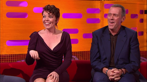  Hugh Laurie and Olivia Colman the Graham Norton Show 10.05.2013