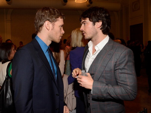  Joseph مورگن and Ian Somerhalder at The CW's 2013 Upfront