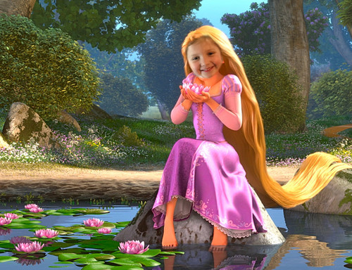  Lila at Lake - Rapunzel
