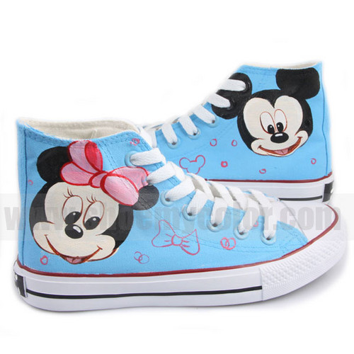  Mickey tetikus hand painted shoes