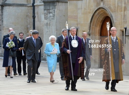Queen Elizabeth II at Temple Church in London on May 7, 2013. 