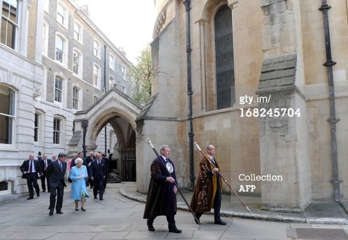 Queen Elizabeth II at Temple Church in London on May 7, 2013.