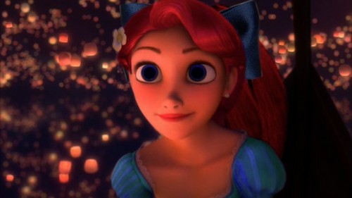  Rapunzel as Ariel