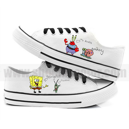  SpongeBob SquarePants low শীর্ষ canvas shoes