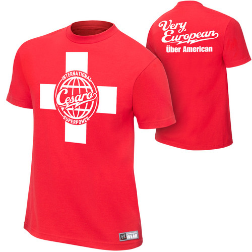  WWE antonio cesaro authentic t-shirt