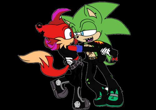  Alex the volpe x Scourge the Hedgehog