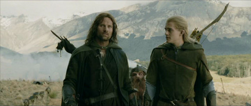 Aragorn and Legolas in The Two Towers