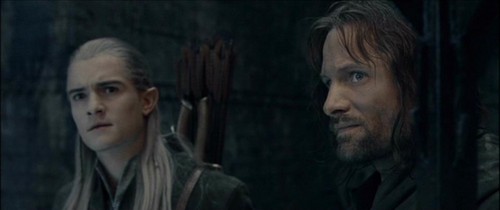 Aragorn and Legolas in the Fellowship of the Ring