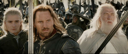  Aragorn and Legolas in the Return of the King