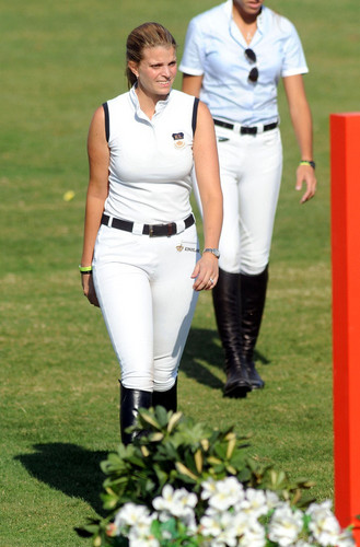  Athina Onassis Roussel and her husband Alvaro attend the CSIO Barcelona 2011 horse show.