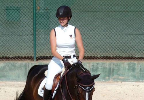  Athina Onassis Roussel and her husband Alvaro attend the CSIO Barcelona 2011 horse show.