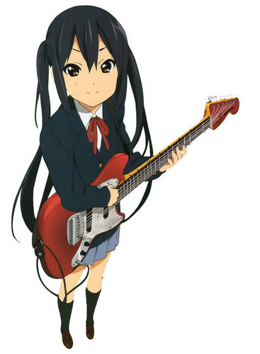  Azusa Nakano with guitar, gitaa