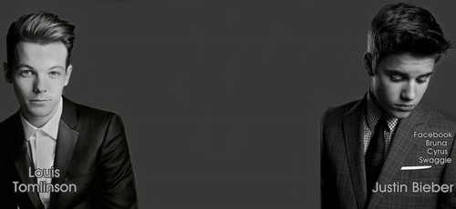  BG for Twitter : Justin Bieber and Louis Tomlinson - 1D