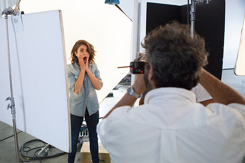  BTS of Nikki's 7 For All Mankind photoshoot