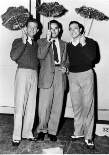  Gene Kelly, Stanley Donen and Donald O'Connor in Singin' in the Rain 1952