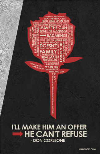  Godfather quote poster