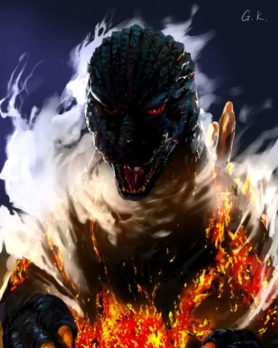  Godzilla Painting