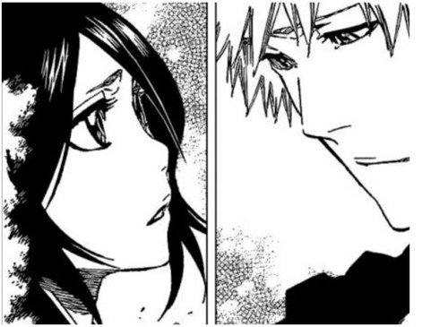  How Ichigo and Rukia look at each other