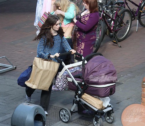  Lily filming "Love, Rosie" in Dublin, Ireland (27th May 2013)