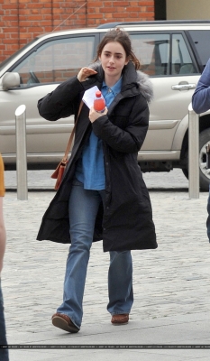  Lily filming "Love, Rosie" in Dublin, Ireland (May 20th 2013)