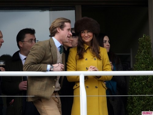 Pippa Attends Cheltenham Races in the UK